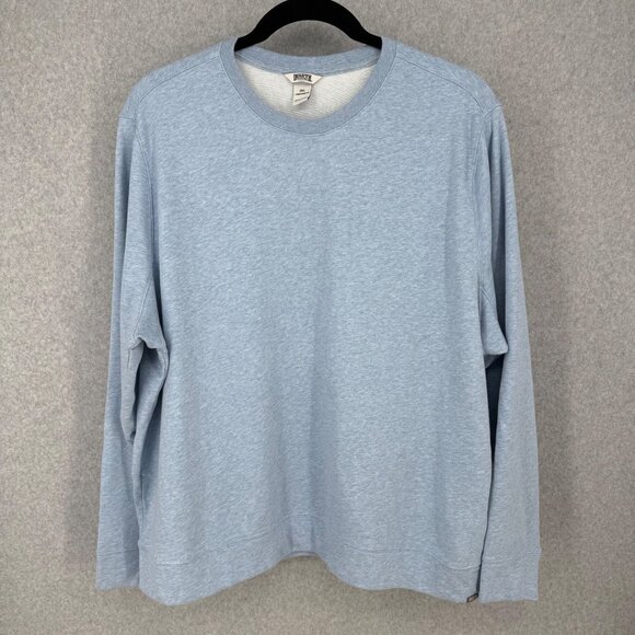 Duluth Mens Lazy French Terry Pullover Crew Sweatshirt Size 3XL Blue Soft Lounge - Picture 1 of 12